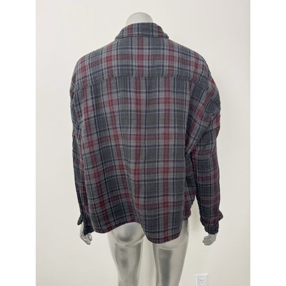 CP Shades Shirt Womens Medium Gauze Plaid Relaxed Long Sleeve Button Up Barn - Picture 2 of 9